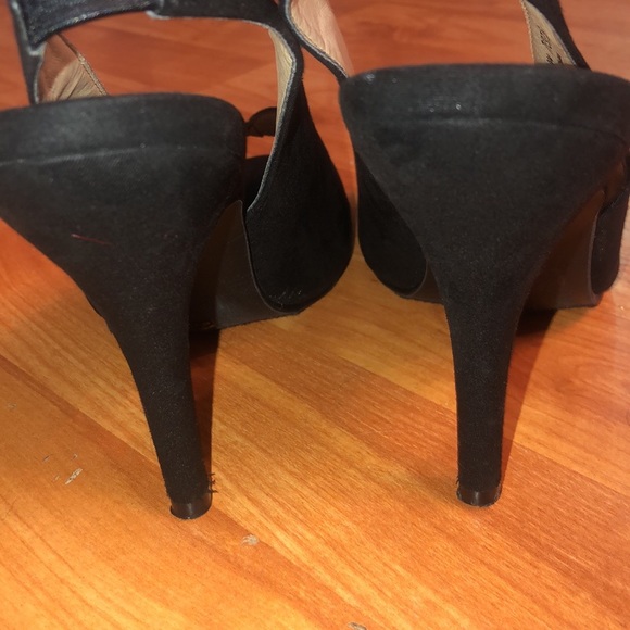 Chinese Laundry suede peep toe heels - Picture 7 of 14